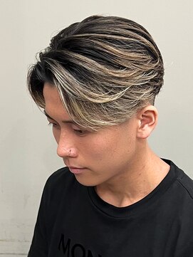 エルマーク(L-MARK) センターパートブリーチダブルカラーフェイスフレーミン