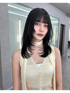 ボタン ハカタ(VOTAN hakata) 【柿本真優】お顔周りレイヤー/ハッシュカット