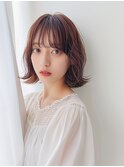 ウェットヘア×外ハネボブ