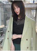 ミディアム　フェイスラインレイヤー　表参道