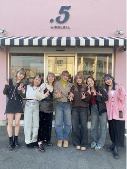 ポイントファイブバイソレイユ 豊橋駅前大通店(.5 by SOLEIL)の写真/【豊橋】トレンドに敏感な若手精鋭staffが『似合わせ』styleを提案♪ブリーチデザインで「可愛い」を創る♪