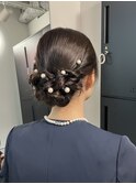 お呼ばれアップアレンジ