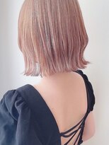 セイドット オモテサンドウ(Say. omotesando) Say.外ハネボブくびれボブミルクティーベージュピンクベージュ