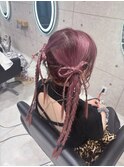 三つ編みリボン