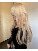抜きっぱなしブロンド/ハイトーンロング/ホワイトブロンド