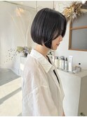 前下がりボブ/切りっぱなしボブ/前髪なし