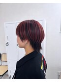 アンブレラカラー×ショートウルフ8.22ハイライトカラー