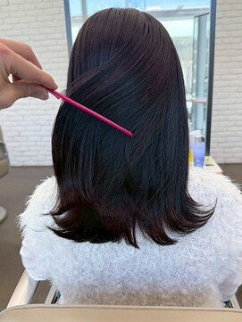 ディフィーノ 青山(DIFINO) 髪質改善カラー/レイヤーカット/透明感/ダークブラウン