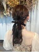 結婚式ヘアセット♪yu #お呼ばれヘア#ヘアセット#ヘアアレンジ
