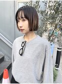 NUDEプレイングカラー ミニボブ レイヤーボブ 切りっぱなしボブ