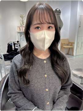 ローウェ 京都四条河原町(Louwe) グレージュ/くすみカラー/ロングレイヤー/オリーブグレージュ