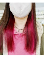 シャルム(CHARME)&nbsp;主役級ピンクインナーカラーで一気に垢抜け