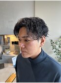波巻きパーマ