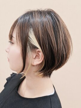 モーイトウキョウ美容室(Mooi Tokyo美容室) 直毛でもふんわり◎前下がりゆるふわボブ