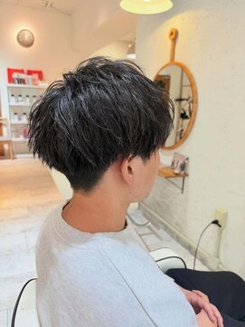 リーフ 王寺店(LEAF≠) 長さを残したゆったりメンズショート