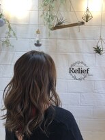 リリーフ(hair&beauty Relief) 【Relief】ミックス巻きロングスタイル