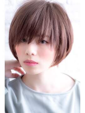 エルデ ナインズ ヘアー スタンド 川口店(elde 9's HAIR STAND) イメチェンフォギーベージュ耳かけ毛先パーマ厚めバング