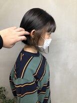 ジーナ 梅田(Zina)&nbsp;大人ボブ_セシルカットココアブラウンフリンジウェーブ03