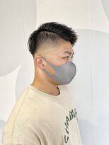 ブレイズ ザ サロン(BLAZE THE SALON)&nbsp;シンサイ風スキンフェード7:3パート黒髪ショート【BLAZE 大庭】