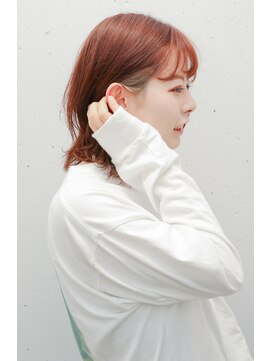 ローリーポーリークラウン(Roly Poly Clown) インナーカラー/ミルクティーベージュ/オレンジ ◎ 20代30代40代