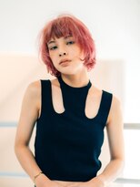 アグ ヘアー ジュエン 三島駅前店(Agu hair juen)&nbsp;《Agu hair》ピンク×マッシュショートボブ　ハイトーン3