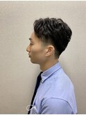 ツーブロックビジネスショート