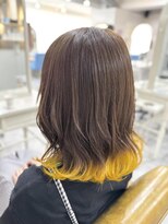 シアン 立川店(Shian)&nbsp;裾カラー×推しカラーイエロー