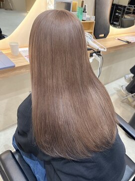 ヒビヲ(HIBIO) ミルクティーピンクベージュハイトーンカラーケアブリーチ横浜