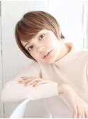 ふんわりトップのハンサムショート
