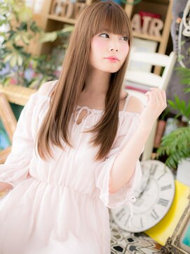 カバーヘア イヴ 戸頭店(COVER HAIR EVE) 大人可愛いミルキーベージュレイヤーロングh3戸頭20代30代40代