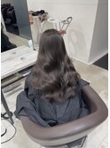 髪質改善カラー　グレージュ