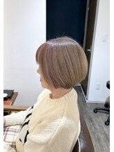 ラボヘアー(labo hair) 白髪ぼかしハイライトボブ