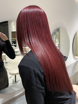 ローエ バイ デコ(Rohe by DECO) 【廣川】ハーフブリーチで叶えるボルドーレッドカラー