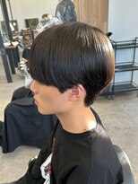 エルマーク 豊中(L-MARK)&nbsp;黒髪マッシュナチュラルマッシュメンズヘア韓国ツーブロック