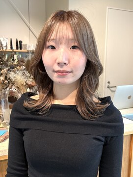 エルム 原宿 表参道(yelm) ブリーチ1回からできるミルクティーベージュカラー