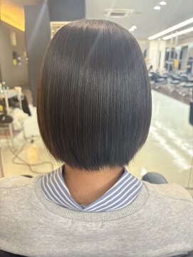 シャンプーボーイエイムス(SHAMPOO BOY aims) 梅雨対策縮毛矯正ボブスタイル