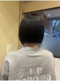 切りっぱなしボブ