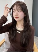 透明感グレージュざくざくハイレイヤー