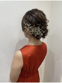 お呼ばれヘア/ヘアセット/ヘアアレンジ/まとめ髪