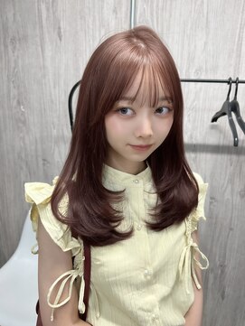 ラフィット 香椎(lafit) 大人気ピンクブラウンとレイヤーカットで垢抜け成功♪