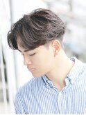 Hale刈り上げセンターパートフェザーパーマニュアンスパーマ原宿