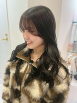 モナ 髪質改善(MONA)&nbsp;【MONA】ロングレイヤー/韓国風/くびれヘア/ラテカラー