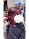 インナーカラー/ピンクラベンダー/ピンクブラウン/20代