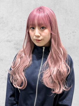 オルズ 渋谷(ALLZ) 渋谷/渋谷駅/ケアブリーチ/ダブルカラー/ペールピンク/ブリーチ