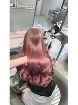 ヴァンクラウド 奈良店(VENT-CLOUD)&nbsp;ケアブリーチ×ピンクベージュ×６Ｄエクステ♪10代20代人気♪