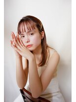 ナンバー ノード 渋谷(N° node) オレンジベージュカラー簡単アレンジ