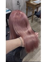 シェノン 近鉄奈良店(CHAINON)&nbsp;ワンホンレイヤー/ミルクティーブロンド/ダークブルー/近鉄奈良