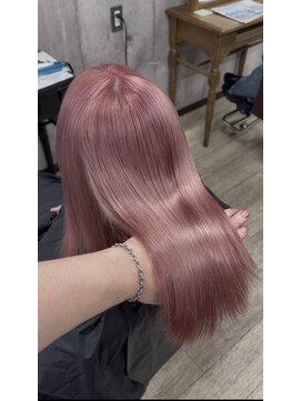 シェノン 近鉄奈良店(CHAINON) ワンホンレイヤー/ミルクティーブロンド/ダークブルー/近鉄奈良