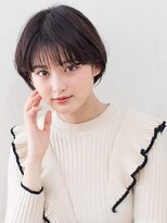 アーダー(ADER) 大人かわいい!しっとりツヤ質感の暗髪ショート