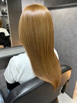 ネームレス 心斎橋(nameless)&nbsp;ミルクティーブラウン×髪質改善ストレート 艶ロング心斎橋艶髪